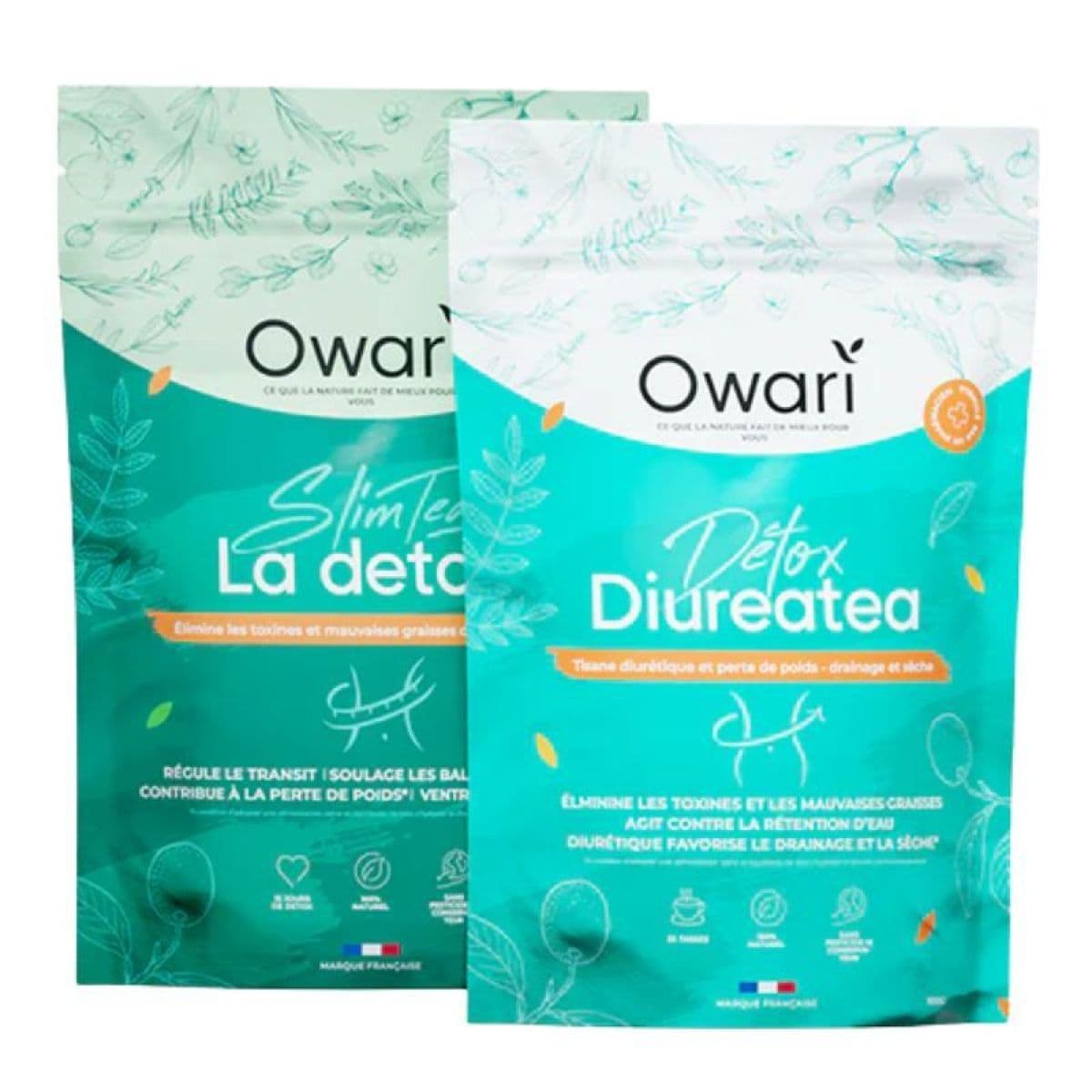OWARI DUO MINCEUR SLIM TEA + DIURETEA 2*50G