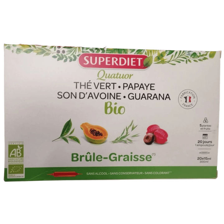Super Diet SUPERDIET QUATUOR BIO S BUV BRULE GR 20A/15ML