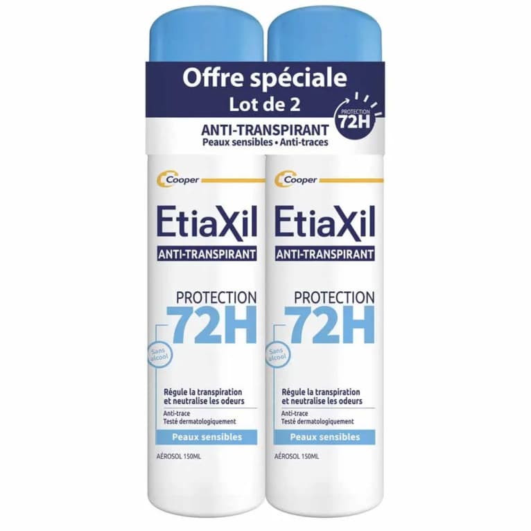 Cooper_Réseau Soin ETIAXIL ANTITRANSP PRO DEOD 72H 2AER/150ML