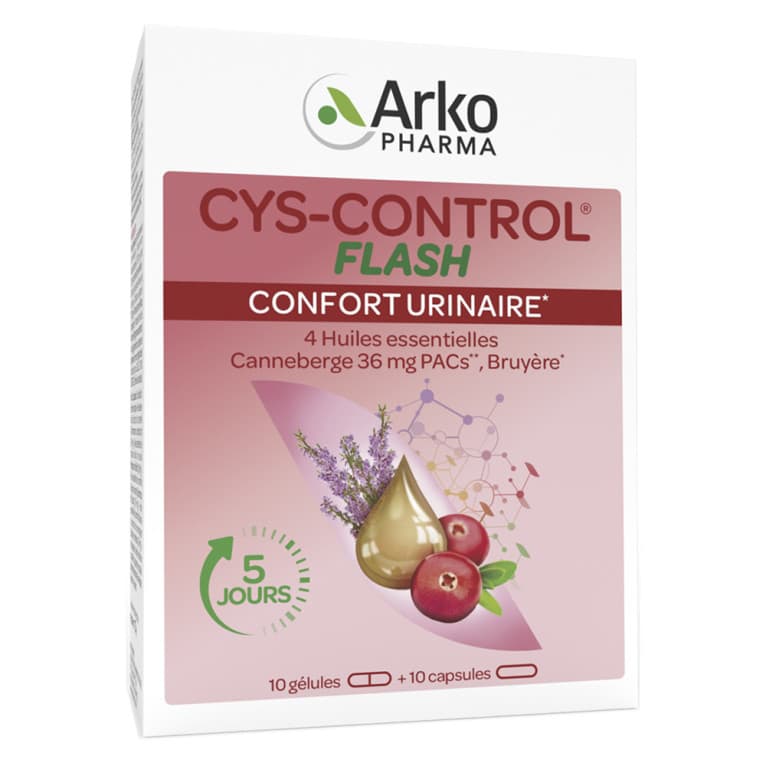 CYS-CONTROL FLASH 36MG GEL B/20