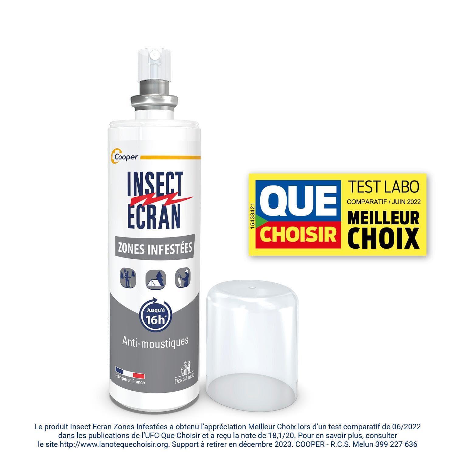 INSECT ECRAN ZONES INFESTEES LOT SPR/100ML