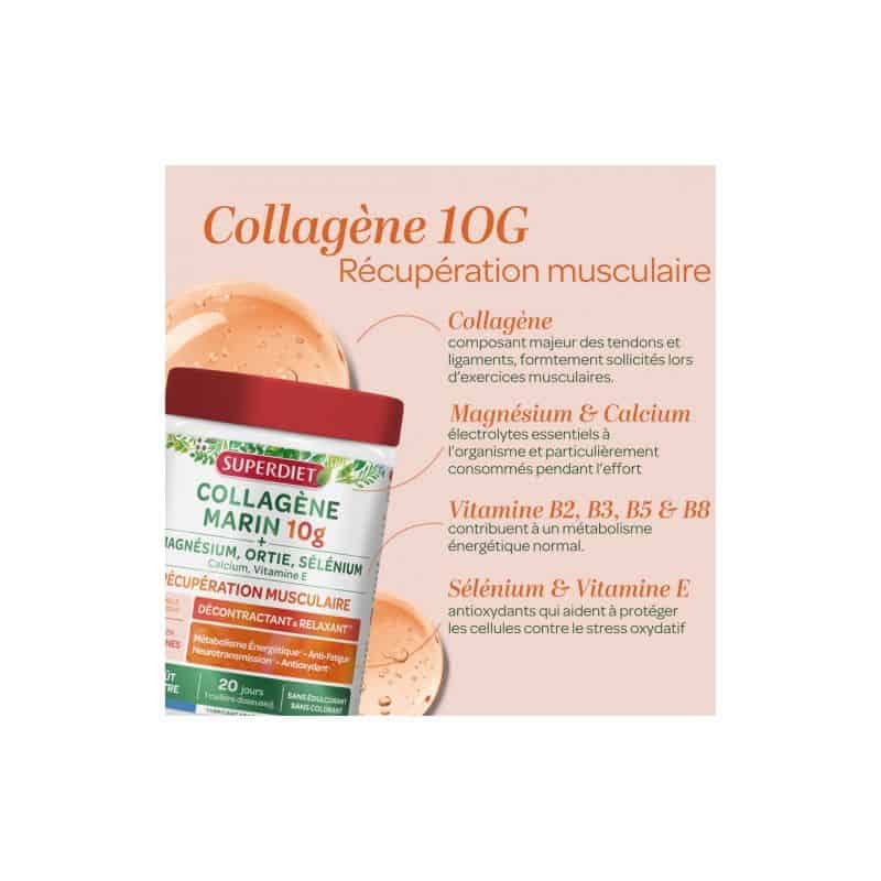Super Diet SUPERDIET COLLAG MARIN 10G PDR MASSE MUS 240G
