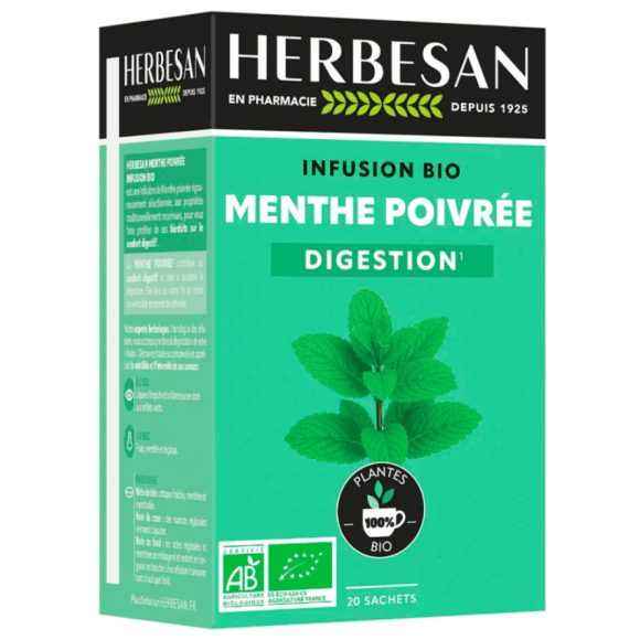 Super Diet HERBESAN INF BIO MONOPLTE MENTHE P TIS 20SACH