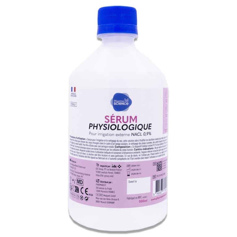 Pharmabest PHARMASCIENCE BLEU SERUM PHYSIO 500ML