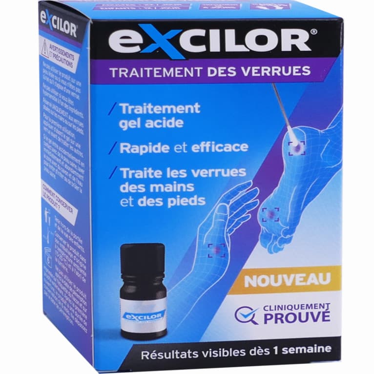 EXCILOR VERRUE ACIDE SOL FL/4ML