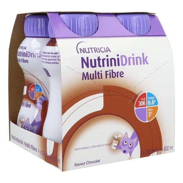 NUTRINIDRINK MULTI FIBRE NUTRIM CHOCO 4/200ML