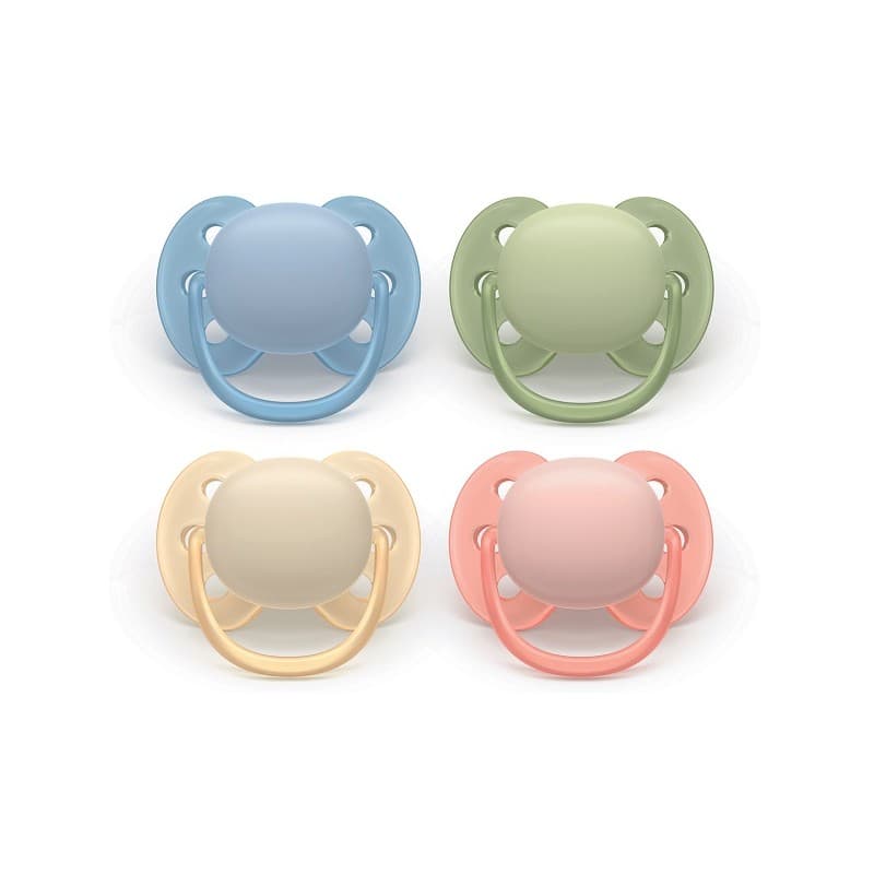 Inconnu AVENT SUCETTE ULTRA SOFT COULEUR 0-6M X2