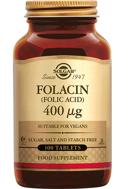 SOLGAR VIT.B9 TABL P/100 (ACIDE FOLIQ 400MICROGR)