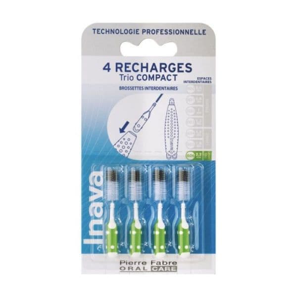 Pierre Fabre Oral Care INAVA TRIO COMPAC BROSSET RECHAR VERT B/6