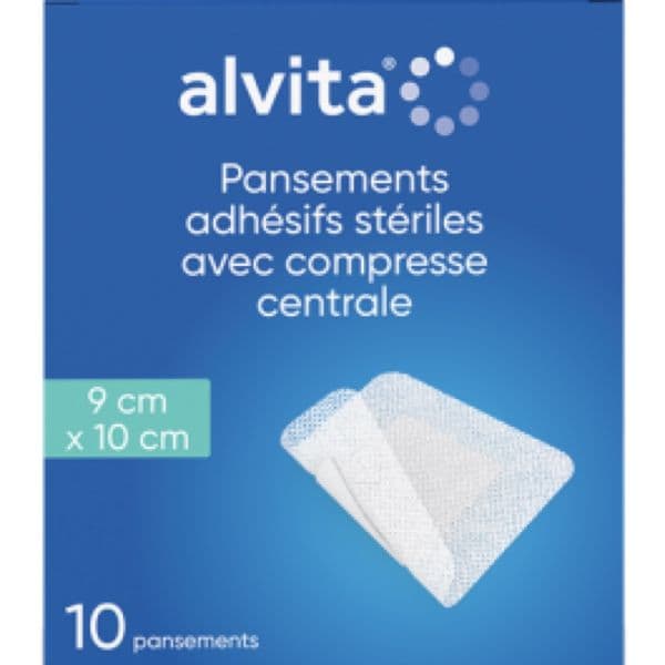 ALVITA PANS ADH STR+COMP 9X10CM B/5