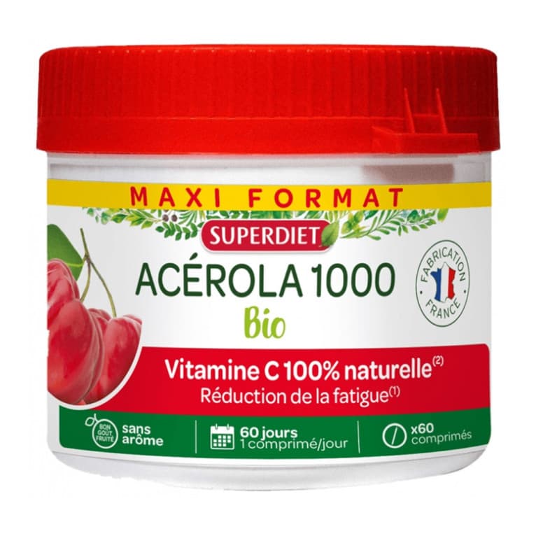 Super Diet SUPERDIET ACEROLA 1000 BIO CPR CROQ P/60