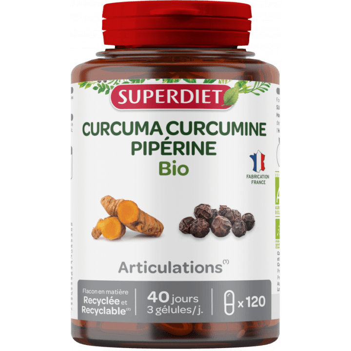 Super Diet SUPERDIET CURCUM CURCUMINE PIP BIO GEL B/120