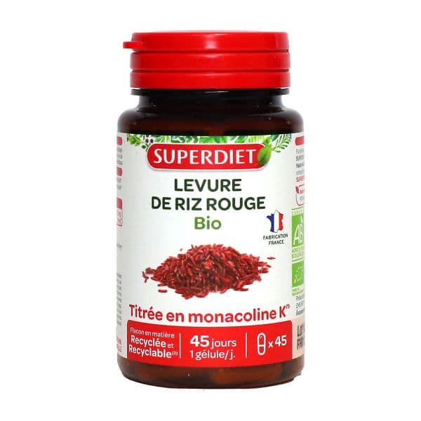 SUPERDIET LEVUR RIZ ROUG BIO 45 GELULES