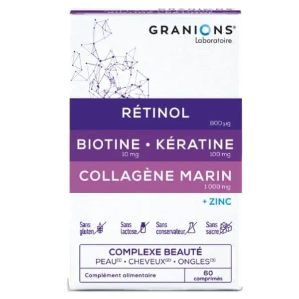 GRANIONS CPLEXE PEAU CHEVEUX ONGLES CPR B/60