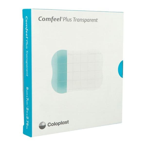 COMFEEL PLUS TRANSP PLAQUE 5X7CM B/10