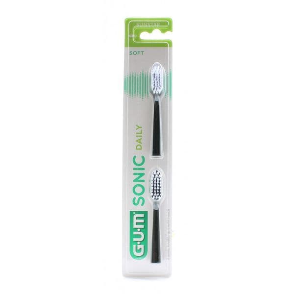 Sunstar GUM SONIC DAILY RECHARG BR DENTS SOUPLE NOIRE