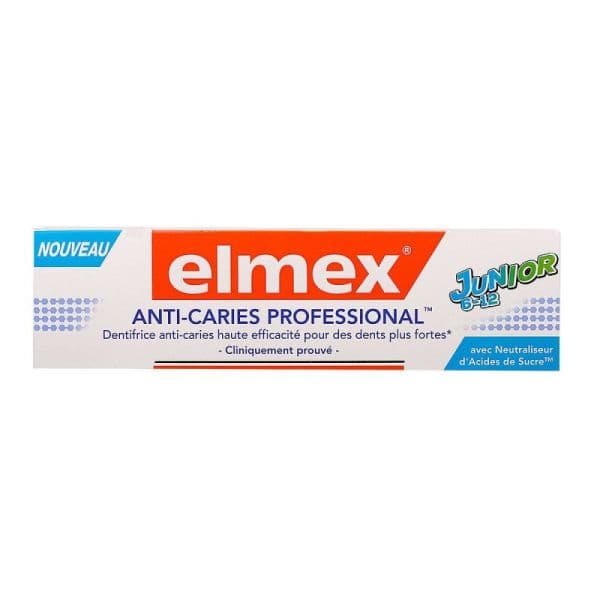 Colgate Palmolive ELMEX CARIES PRO DTF JUN T/75ML (8-18ANS = ORTHO)