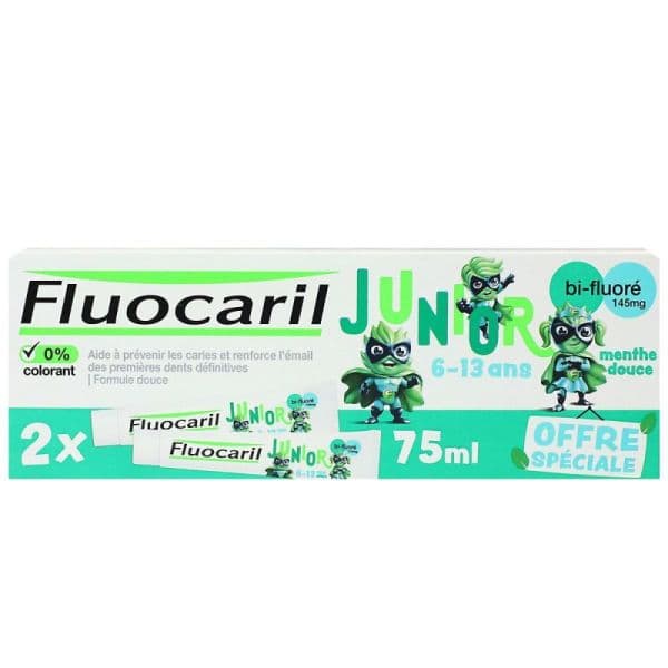 FLUOC JUNIOR MENTH DOUC 6_12ANS 2X75ML