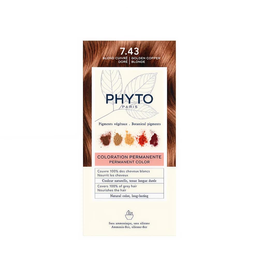PHYTOCOLOR KIT COLOR PERMANENTE 7.43