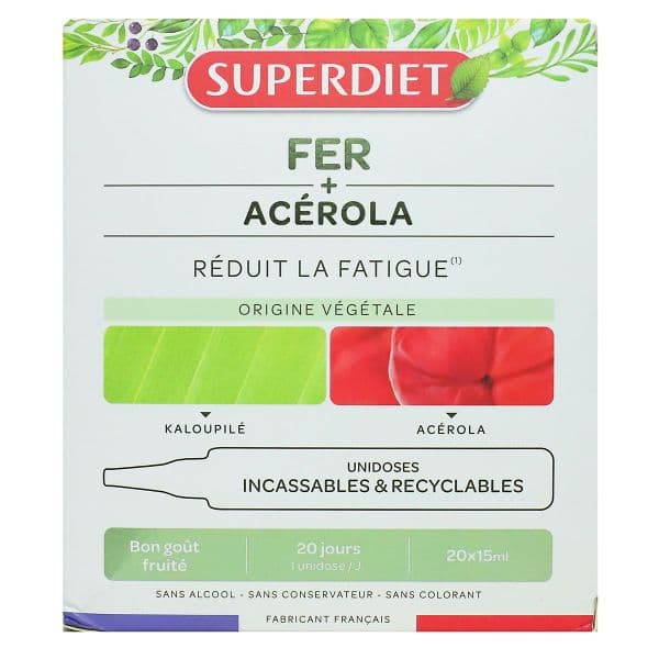SUPERDIET FE+ACEROLA S BUV 20UNID