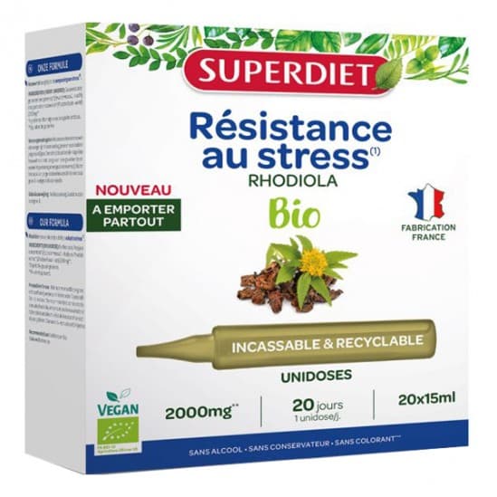 Super Diet SUPERDIET RHODIOLA BIO S BUV 20UNID/15ML