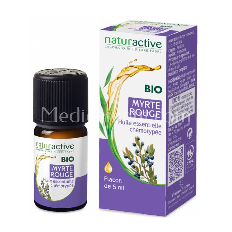 Pierre Fabre Médicament Département Naturactive NATURACTIVE HLE ESS BIO MYRTE ROUGE FL/5ML