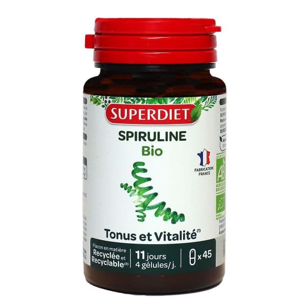 SUPERDIET SPIRULINE BIO 45 GELULES