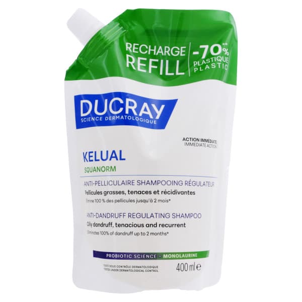 KELUAL SQUANORM SHAMP PELL GRASSE RECH/400ML