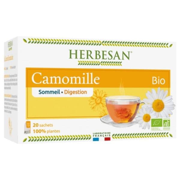 Super Diet HERBESAN INF BIO MONOPLTE CAMOMILL TIS 20SACH