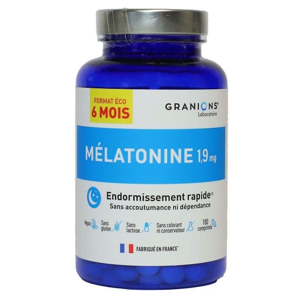 GRANIONS MELATONINE 1,9MG PACK ECO 6 MOIS