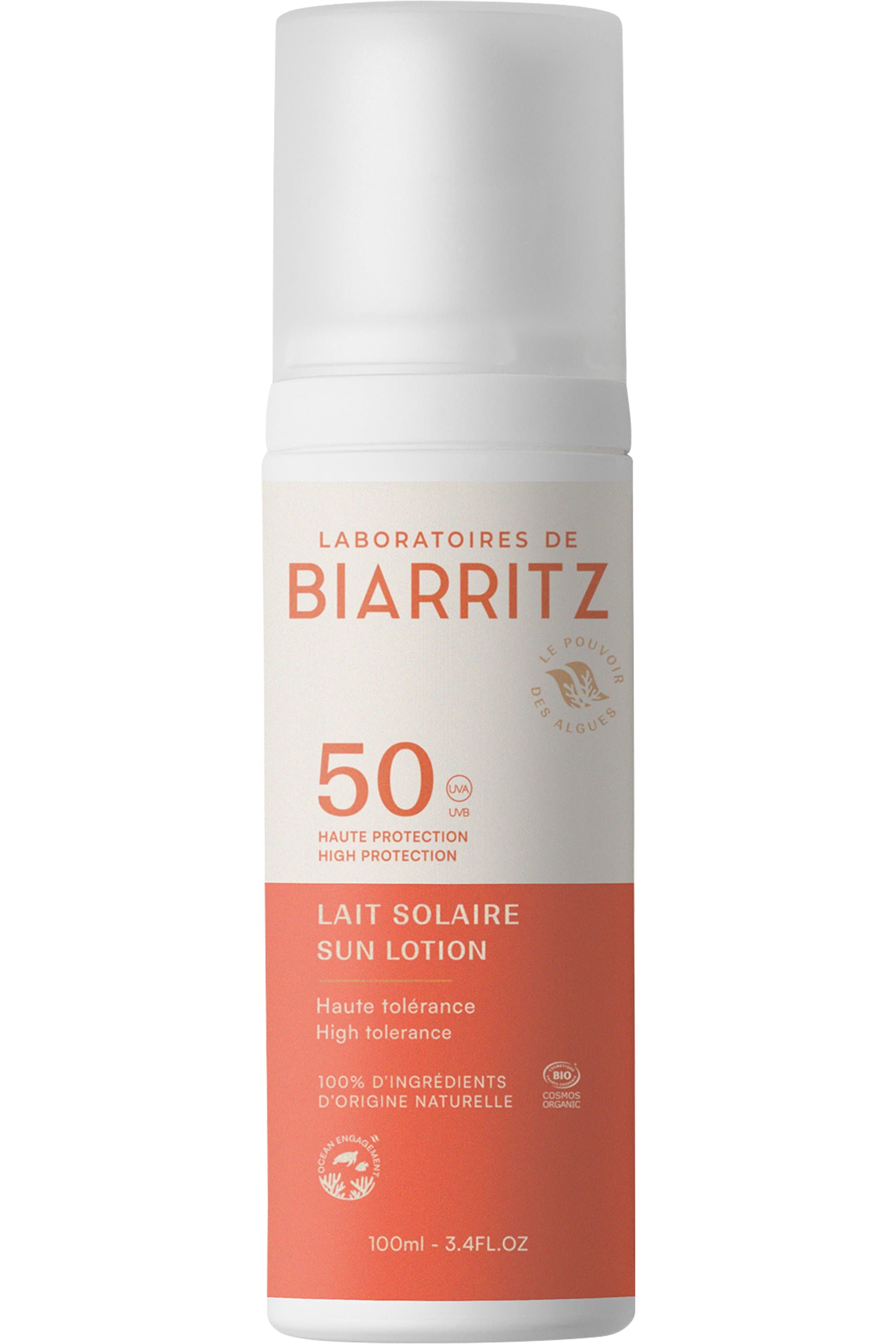 LDBIARRITZ SOL SPF50 LAIT SOL FL AIR/100ML