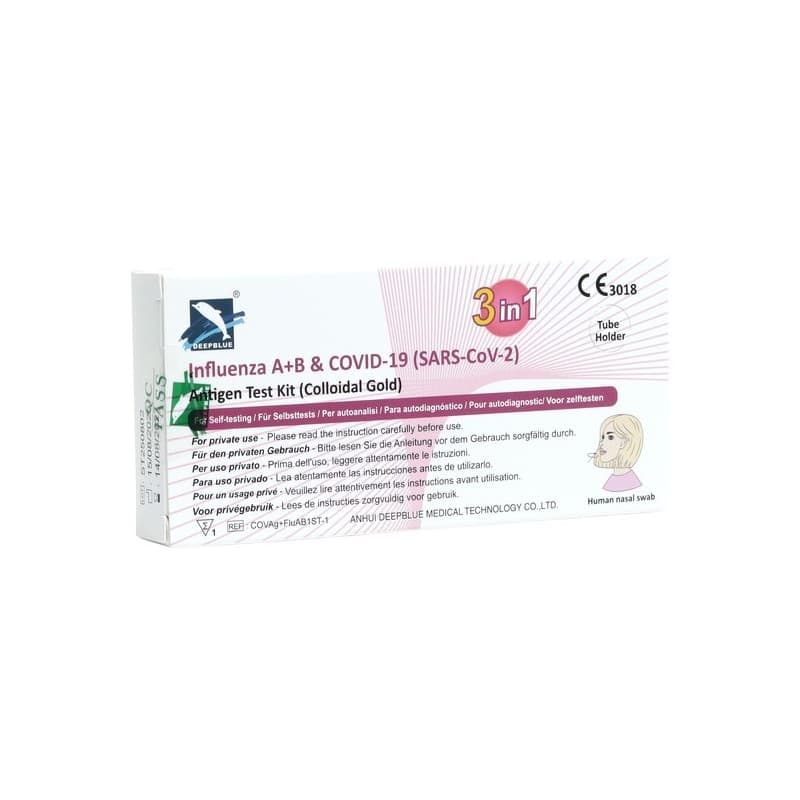 TEST UNITAIRE COVID ET GRIPPE LABO DEEPBLUE