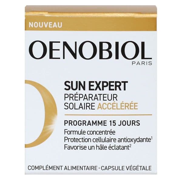 OENOBIOL SUN EXPERT CAPS PREP SOL ACCEL P/15