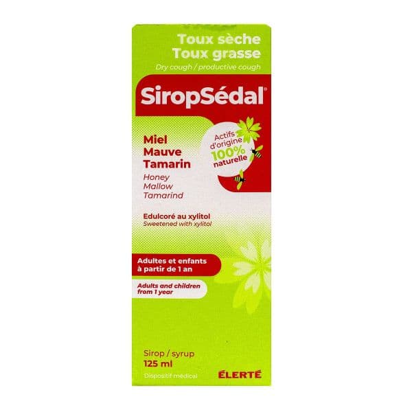 SIROPSEDAL S BUV EDULCORE AU XYLITOL FL/125ML