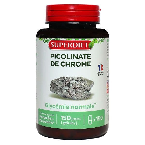 SUPERDIET PICOLINATE DE CHROME GEL B/150