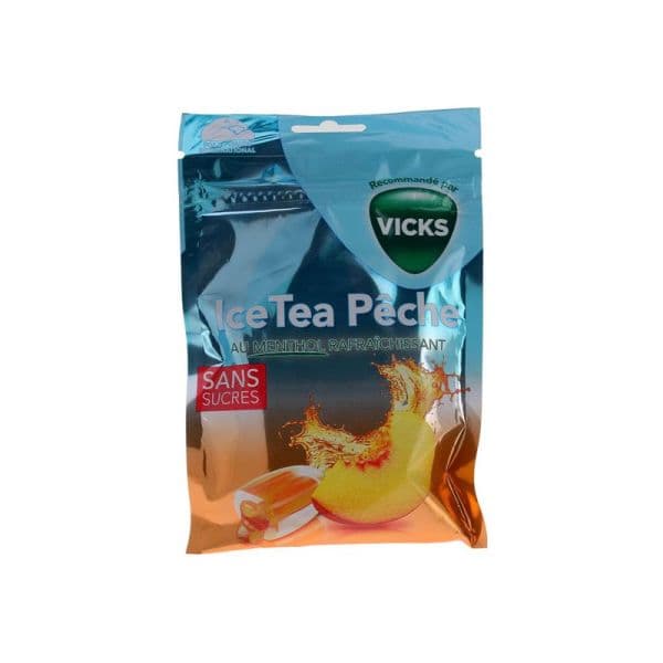 P&G Health VICKS BONBON ICE TEA PECHE SACH/72G