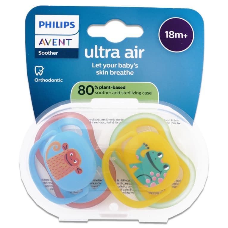 AVENT SUCETTE ANIMAUX 18M X2