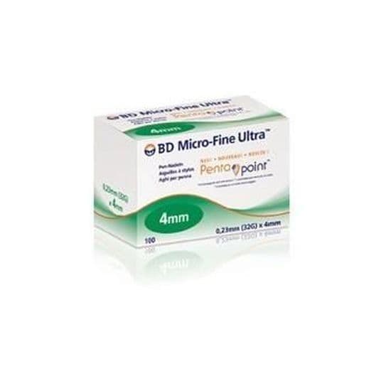 BD MICRO-FINE+ AIG P STYLO INJ 0,33X12, B/100