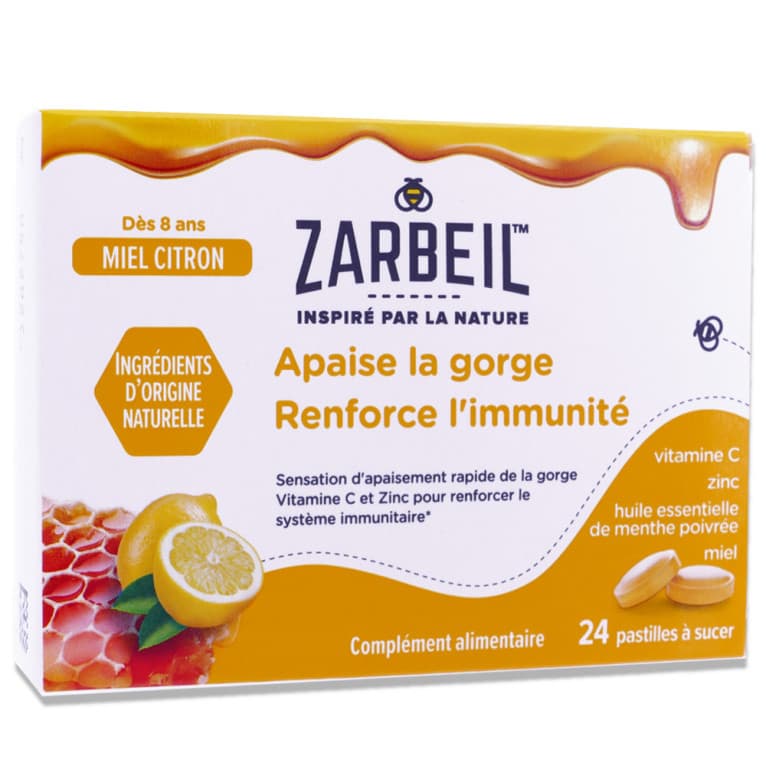 ZARBEIL PAST GORGE IMMUNITE MIEL CITRON B/24