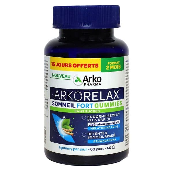 Arkopharma ARKORELAX SOMMEIL FORT GUMMIES GOM FL/60