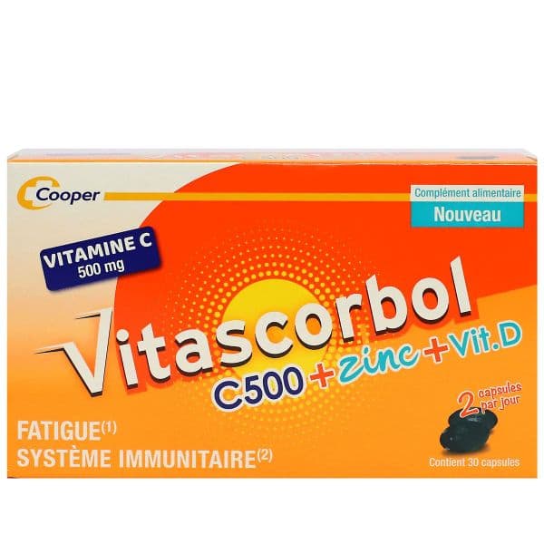 VITASCORBOL C 500+ZINC+VITD CAPS B/30