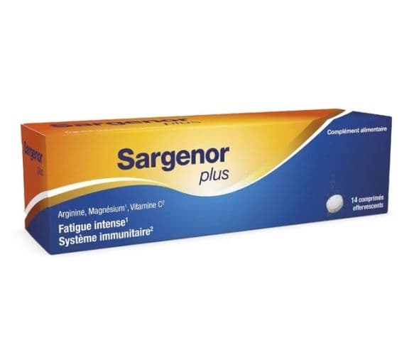 SARGENOR PLUS VIT C MG CPR EFF T/14