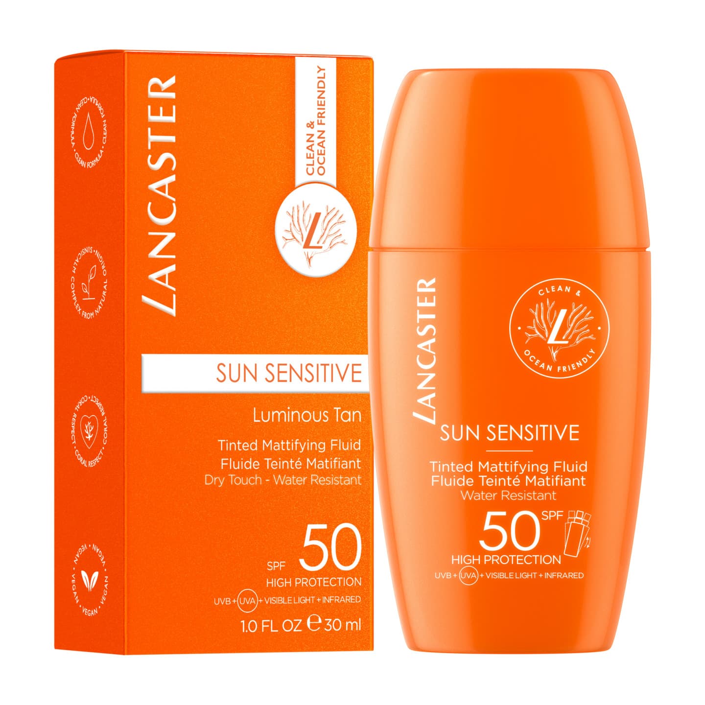 LANCASTER SUN 50 FLUIDE MATIF TEINT 30ML