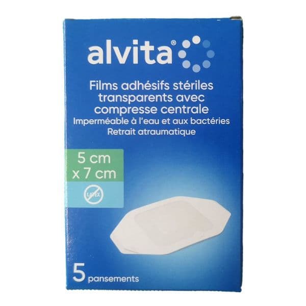 ALVITA FILM ADH STE AV COMPRES 5X7CM B/5
