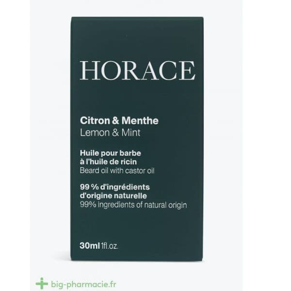 HORACE HUILE BARBE CITRON/MENTHE 30ML