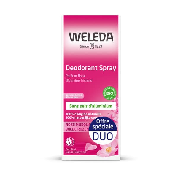 WELEDA DUO DEODORANT ROSE SPR 2X100ML
