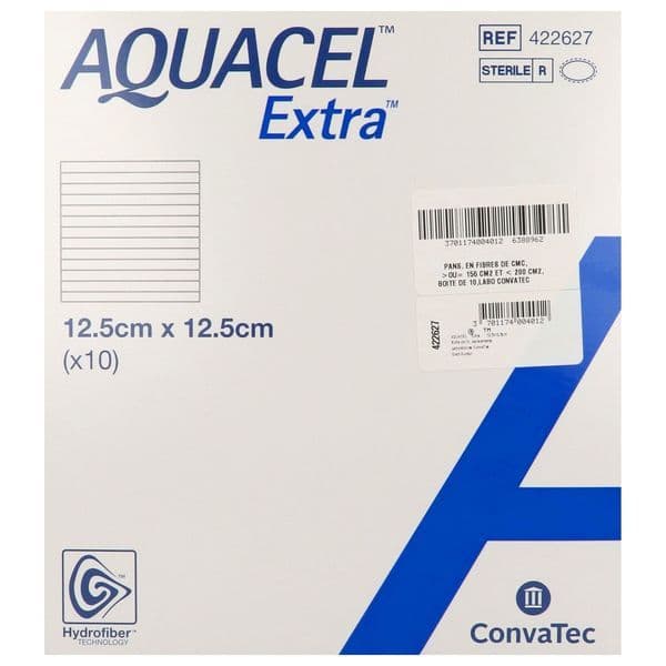 Convatec AQUACEL EXTRA PANS HYDROFIB STER 12,5X12 B/10