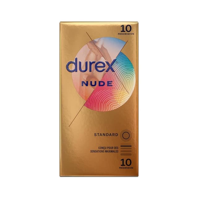 DUREX NUDE ORIGIN PRESERV LUBRIF B/10