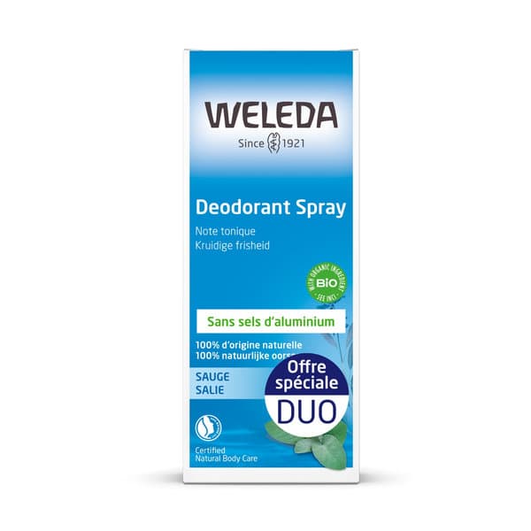 WELEDA DUO DEODORANT SAUGE SPR 2X100ML