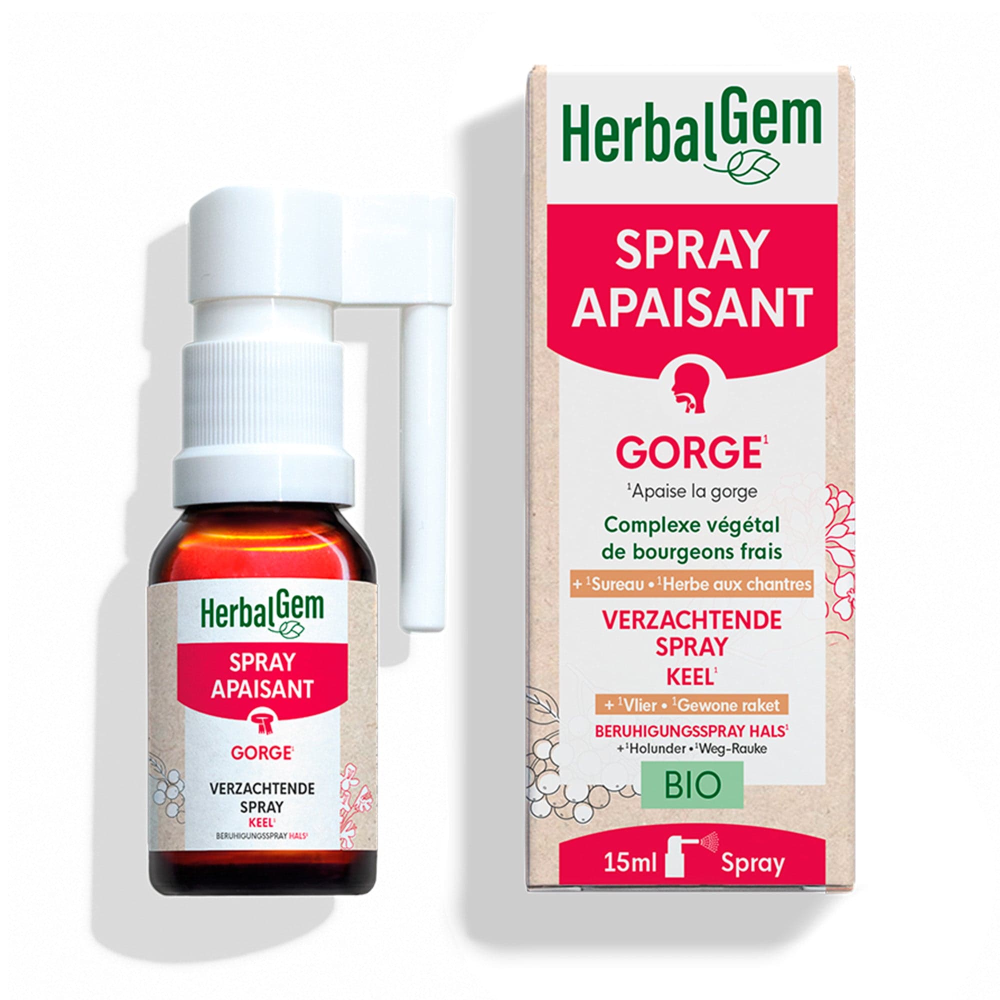 HERBALGEM SPRAY GORGE APAIS BIO FL/15ML